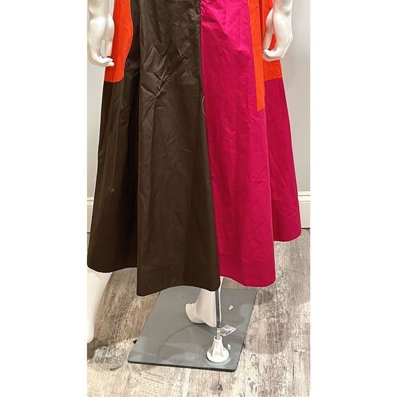 Akris Cotton Poplin Midi Dress with Composed Letters Print Size 8 - Picture 10 of 14